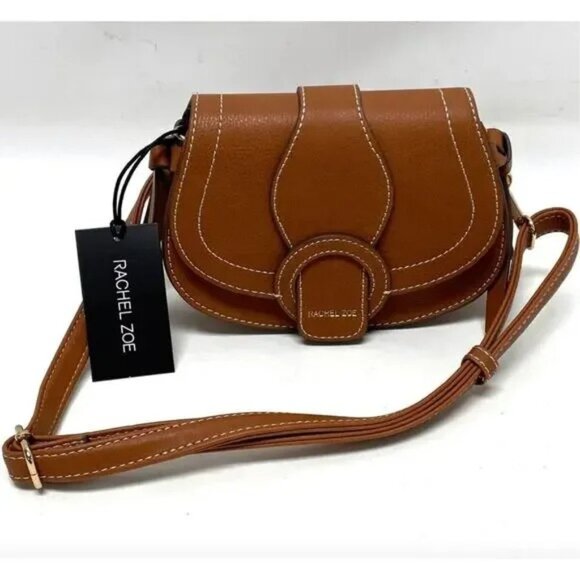 Rachel Zoe Handbags - Rachel Zoe Edessi Saddle Crossbody Belt Bag Purse Brown Adjustable Strap NWT